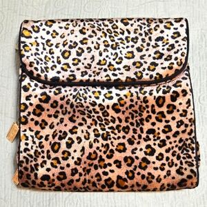 Once Upon A Rose Animal Print Cosmetic Case 8 X 9 Inches